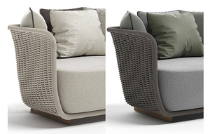 Petit espace canne 5 pièces en rotin <span class=keywords><strong>2</strong></span> + 1 + 1 en osier mobilier d'extérieur moderne canapé ensemble conceptions - Product Image 5