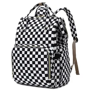 Weibliche College-Rucksäcke Schult asche Bookbag 15,6-Zoll-Computer-Laptop-Rucksack Travel Checkered Backpack Bag für Damen Mädchen