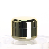 Pots de gommage corporel de luxe à paroi épaisse, dorés, 5g, 10g, 15g, 30g, 50g, emballages vides, conteneurs à joint hermétique