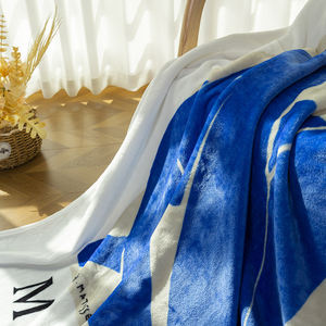 Wholesale Custom Soft Warm Polyester Flannel Blanket Woven <b>Throw</b> for Home and Travel Use in Winter Bed Blankets - Product Image 5