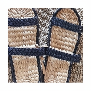 รองเท้าแตะผักตบชวาธรรมชาติคุณภาพสูงที่เชื่อถือได้ที่สุดเลือกได้มากที่สุดจากข้อมูลทองคํา 99 เวียดนาม - Product Image 1