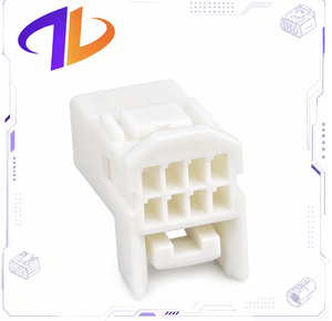 1376352-1 8 Pin Female Unsealed 0.64mm Automotive Electrical Wire Harness Connector <b>Plug</b> Housing White PBT - Product Image 2