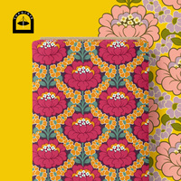 Tissu en coton floral Topoints pour robes, impression numérique, motifs personnalisés AAS