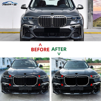 Grille de pare-chocs avant AMP-Z G07 ABS noir brillant avec éclairage pour BMW X7 G07 pré-lifting 2019-2022, accessoires de voiture