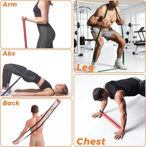 Lot de bandes de résistance longues en TPE, couleurs pastel, pour entraînement, gym, yoga et fitness – Prix de gros - Product Image 4