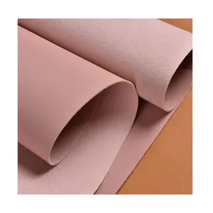 1.6MM Thickness Skin Feel Nappa Leather Imitation Cotton Velvet Bottom Fabric Artificial Leather For Sofa Office Furniture