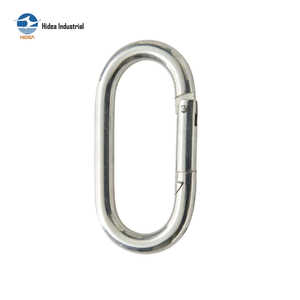 Mousqueton ovale Hidea à déclenchement rapide, capacité de 100 à 500 lb, en acier inoxydable 304/316 poli, mousqueton de camping robuste - Product Image 3