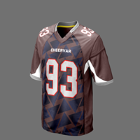 Nouveaux maillots de football américain au design moderne, vêtements de football américain en sublimation, uniformes de football américain en polyester pour les fans