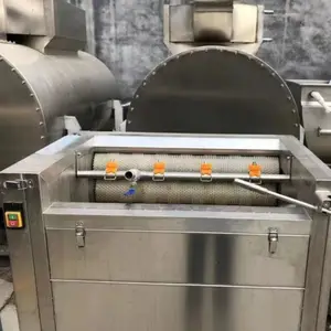 工业自动薯片薯条连续油炸锅花生油炸机