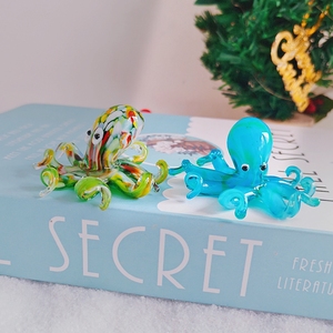 Giocattolo Polpo in <span class=keywords><strong>Vetro</strong></span> di <span class=keywords><strong>Murano</strong></span> Fatto a Mano, Statuetta Animale in <span class=keywords><strong>Vetro</strong></span>, Decorazione per la Casa, Regalo - Product Image 6