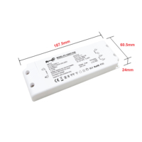 Driver LED dimmable UL 60W Triac/Phase/0-10V/1-10V/10V PWM/Potentiomètre 100-277V AC-DC 12V 24V 48V IP20 pour intérieur