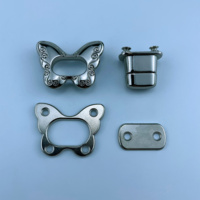 Boucles Papillon Réglables en Alliage de Zinc Sans Nickel de Qualité Personnalisée pour Vêtements, Chaussures et Sacs, avec Décoration Plaquée