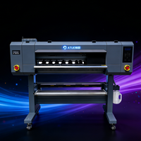 ATUE 60cm A1 24 Inch Roll 4pcs I3200U1 CMYKW Varnish Printer UV DTF A4 Baru untuk Industri Ritel Inkjet Otomatis