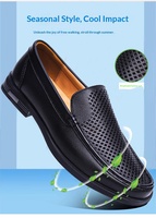 Chaussures de marche légères et confortables pour hommes, respirantes, antidérapantes, en cuir véritable, mocassins à enfiler, nouvelle tendance, design tendance