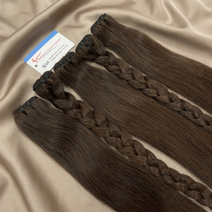 Extensiones de Cabello Humano de Color Marrón con Trama Recta, 100% Cabello Vietnamita, Proveedor de Cabello Vietnamita - Product Image 1