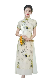 आधुनिक मैक्सी पोशाक के साथ आधुनिक मैक्सी पोशाक और आकार के चीनी चींगसम चींगसम चींगसम - Product Image 5