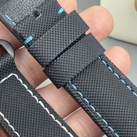 Jam Tangan Otomatis Pria untuk Luar Ruangan, Casing Serat Karbon, Dial Hitam, Hijau Bercahaya, Tanggal, Tali Nilon Hitam, Jam Mekanik