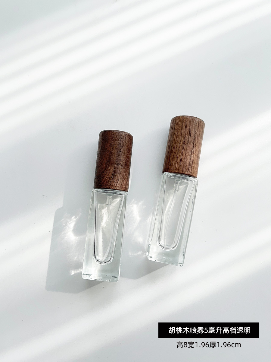 5ml-walnut 5ml high-grade transparent-glass