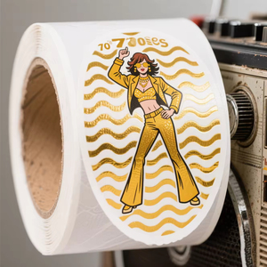 Adhesive Waterproof Poly Product Label Stickers Custom Gold Foil <b>Supplement</b> Labels - Product Image 3