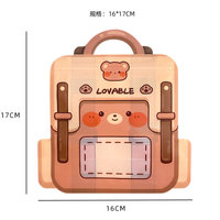 Sac à dos de dessin animé mignon bijoux petits objets sac d'emballage de stockage de collations
