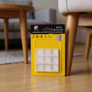 Coussinets adhésifs de protection Erpsl 19 mm x 19 mm, 9 pièces, pour la protection des meubles - Product Image 2