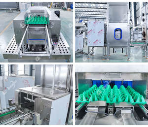 Lavadora Bandejas Ovos Máquina limpeza e esterilização bandejas plástico Máquina secagem limpeza bandejas - Product Image 3