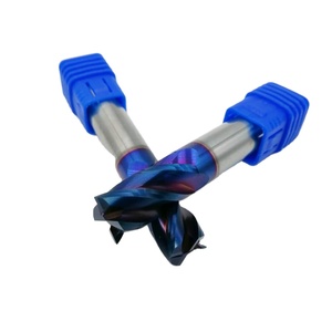 1/2 inch 4 sáo phẳng endmills công cụ hrc65 độ cứng cao màu xanh <span class=keywords><strong>Nano</strong></span> lớp phủ cacbua cuối nhà máy - Product Image 3