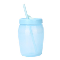Gobelet en plastique réutilisable de 550 ml avec logo personnalisé, gobelet à eau coloré, portable, anti-fuite, pour le bureau et les activités de plein air