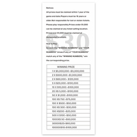 Citations de billets de loterie instantanés Jackpots personnalisés CMJN, billets à gratter de loterie Pantone Expert