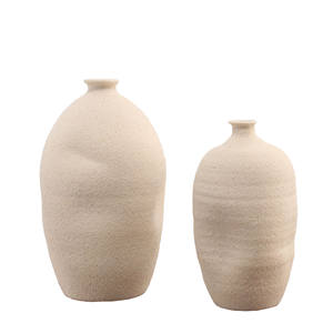 देहाती हस्तनिर्मित पर्यावरण के अनुकूल सिरेमिक पेंट वेडिंग वेज़ टेबलटॉप सजावट के लिए सफेद vases - Product Image 3