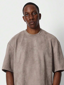 Custom Streetwear Loose-Fit 280gsm <b>T</b>-<b>shirts</b> Oversized Cropped Short Sleeve <b>t</b> <b>Shirt</b> - Product Image 5