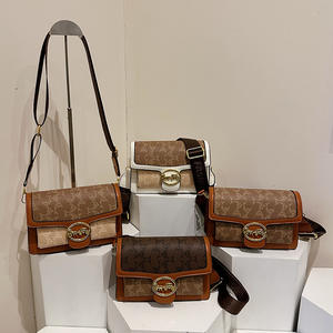 Niche vintage Design sacs à main en cuir texturé tendance petit sac carré de luxe épaule bandoulière sac fourre-tout pour les femmes - Product Image 5