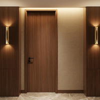 Porte intérieure moderne en bois, imperméable, ignifuge, écologique, pour cuisine, chambre, salon, villa, stratifiée PVC, anti-corrosion