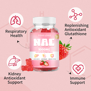 โรงงานผลิต OEM วิตามินกัมมี่ <span class=keywords><strong>NAC</strong></span> รสสตรอว์เบอร์รี อาหารเสริมน-อะซีทิลซิสเทอีน สำหรับสารต้านอนุมูลอิสระและสุขภาพตับ - Product Image 5