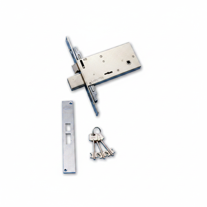 Serratura Tradizionale a Doppia Lama per Porte, in Alluminio e Acciaio, Antifurto, Impermeabile, con Sblocco a Chiave, Modello Italia LAF47774 - Product Image 2