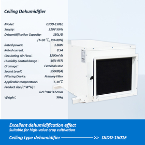 Deshumidificadores Industriales <span class=keywords><strong>de</strong></span> <span class=keywords><strong>Techo</strong></span> con Panel <span class=keywords><strong>de</strong></span> Control LCD a Color <span class=keywords><strong>de</strong></span> 150 l/D, Personalizados <span class=keywords><strong>de</strong></span> Fábrica con Certificación CE, para Piscinas - Product Image 1