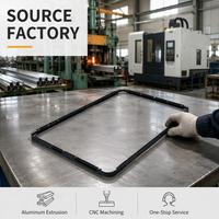 Écran publicitaire LED personnalisé, cadre en aluminium extrudé, profil anodisé, usinage CNC, pliage, fabricant OEM ODM
