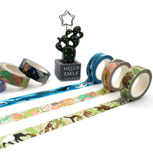 ขายร้อนโลโก้ที่กําหนดเองสไตล์สัตว์ดอกไม้Eco <span class=keywords><strong>Retro</strong></span> Rose Goldชุดตกแต่งการออกแบบส่วนบุคคลWashiเทป - Product Image 2