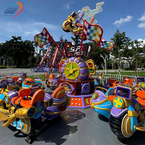 Nouvelles attractions de parc d'attractions au design innovant, fabricant de manèges familiaux, jeux de motos Whirlwind à vendre - Product Image 6