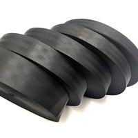 Cinta de poliéster personalizada de fábrica, cincha de cinco hilos de 25, 38, 50 mm para cinturón de seguridad, cinta de poliéster PES para cinturón de seguridad de coche