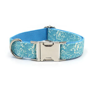 <span class=keywords><strong>Collar</strong></span> de perro de poliéster duradero, patrón floral sólido de moda, estilo táctico, hebilla de Metal - Product Image 1