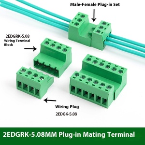 2edgrk-5. 08mm Hàn miễn phí Docking nam & nữ Plug-INS trên không màu xanh lá cây khối thiết bị đầu cuối kết nối sản phẩm thể loại thiết bị đầu cuối - Product Image 3
