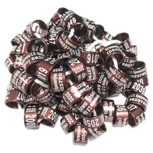 Aluminium duivenring, aluminium ringen voor duiven 10mm, aluminium ringen voor vogels nieuw model aluminium duivenring - Product Image 6