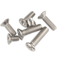 Din965 M2 M2.5 M3 M4 X 10mm M5 M6 M8 Contre-vis Coulée Métrique En Acier Inoxydable Croix Encastré Phillips Tête Plate Vis À Machine