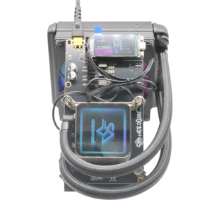 Nerdqaxe++ Hydro 4.8T Macchina per Lotteria con Raffreddamento ad Acqua, Algoritmo SHA-256, Open-Source, Silenziosa, Basso Consumo Energetico 75W, Supporto di Alimentazione - Product Image 5