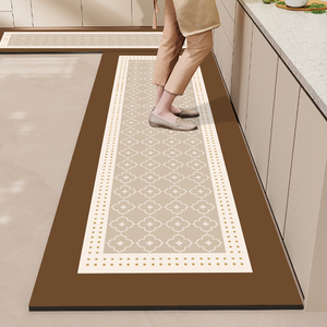 Support abstrait personnalisé 150cm Accessoires Imperméable Anti Fatigue Sol Tapis de cuisine moderne - Product Image 5