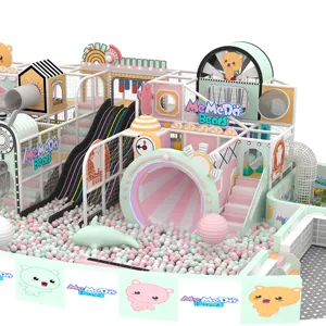 Macaroon Theme Commercial Equipment Of Kids Indoor Playground In Shopping Mall For Children