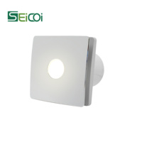 Ventilateur d'extraction de plafond électrique OEM de 4 pouces pour salle de bain, à économie d'énergie, en plastique ABS blanc, avec moteur AC et roulement à billes