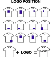 T-shirt à manches courtes et col rond 100 % coton, personnalisable avec logo, pour uniforme d'entreprise, tenue familiale décontractée, commande en gros