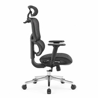 Chaise de bureau ergonomique inclinable à dossier haut en maille avec repose-pieds, support lombaire et appui-tête pour bureau à domicile et ordinateur
